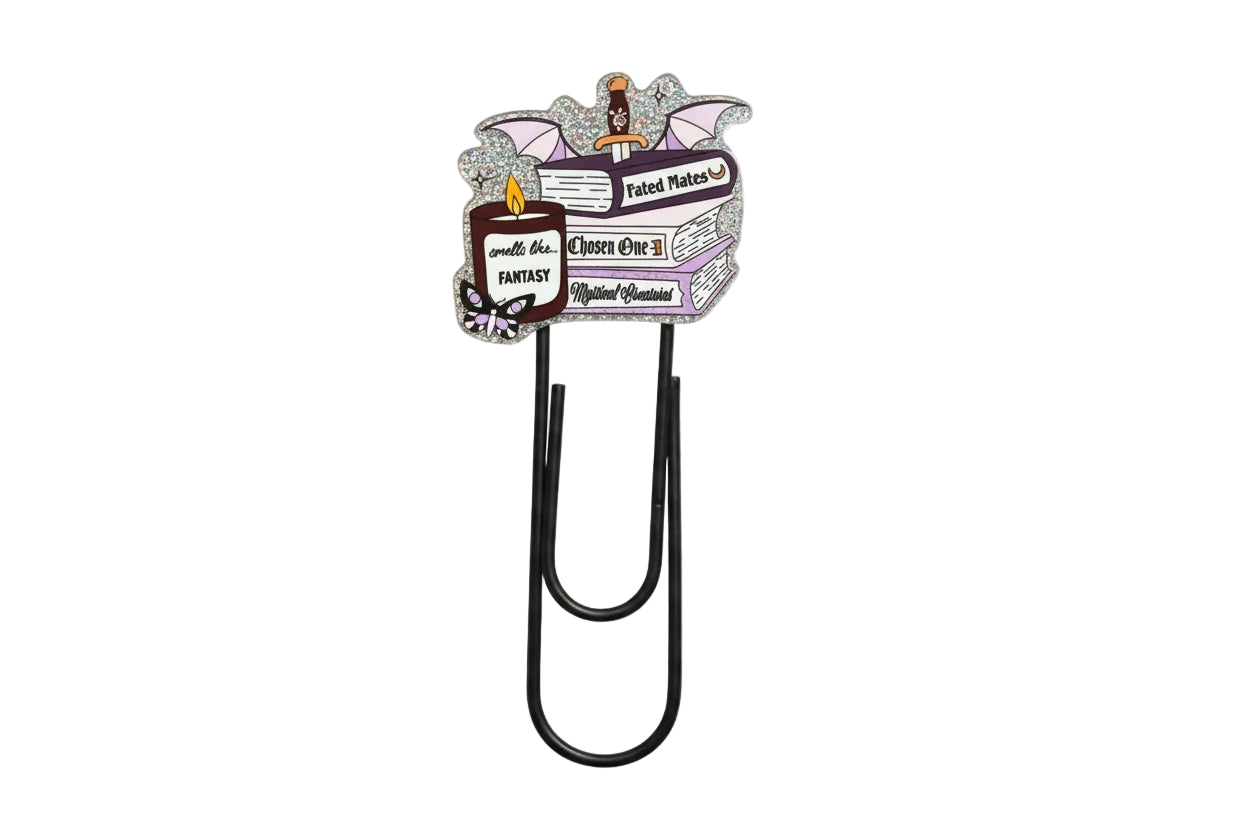 Fantasy Book Lover Giant Paper Clip