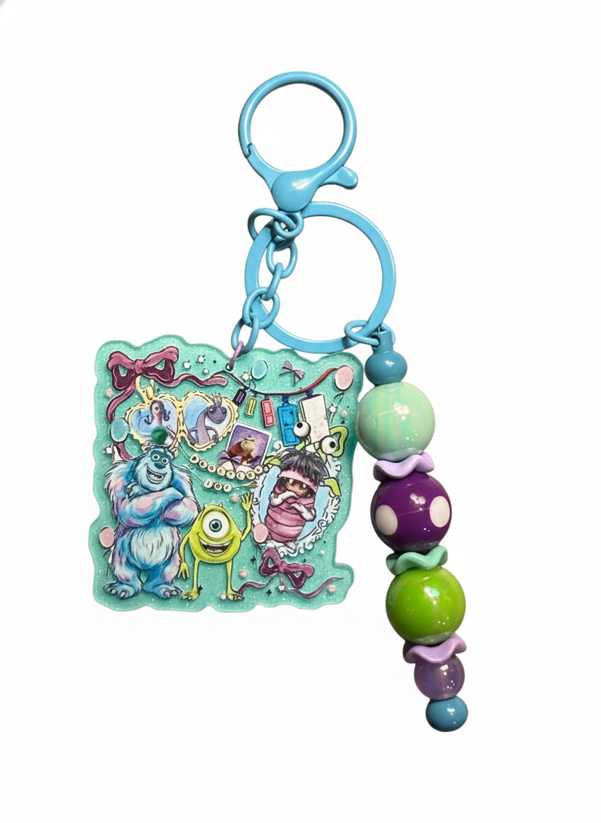Monsters Inc Inspired Keychain