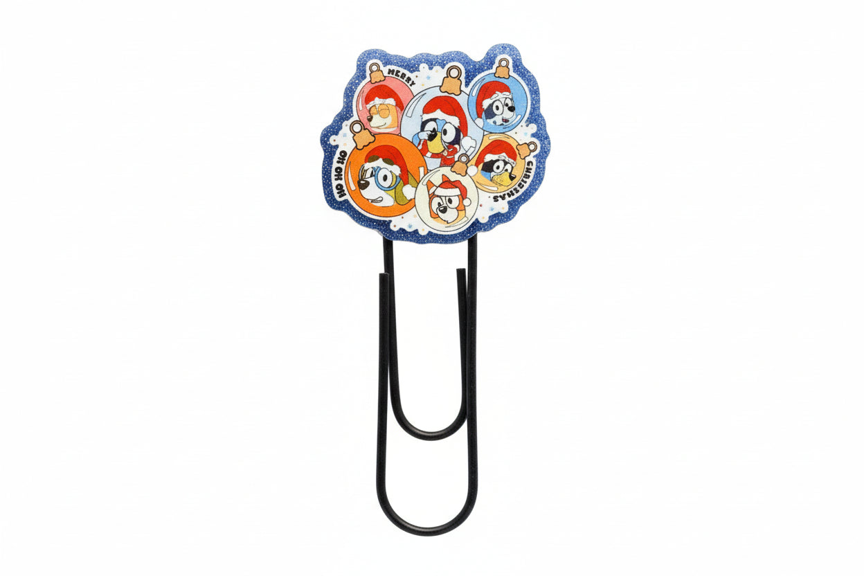 Christmas Bluey Giant Paper Clip