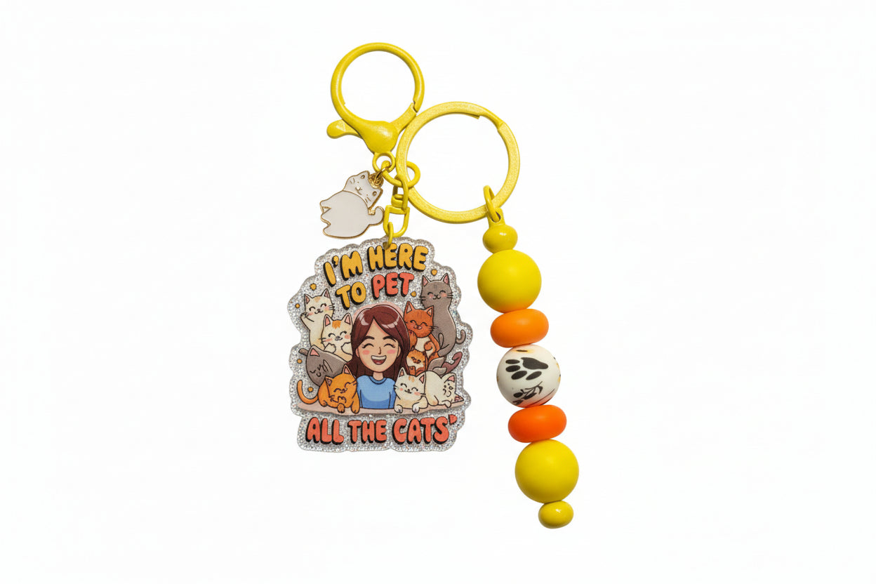 Cat Lover Keychain