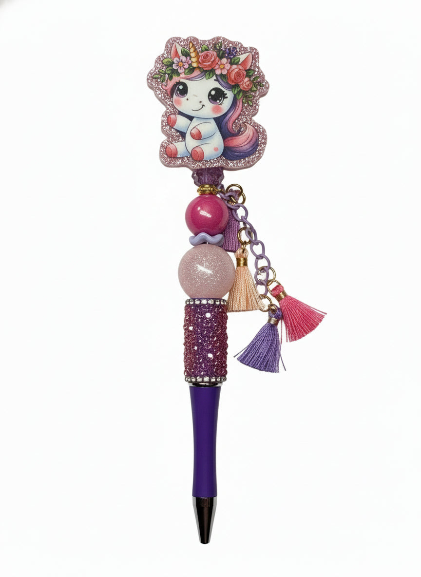 Unicorn With Dangle Pen