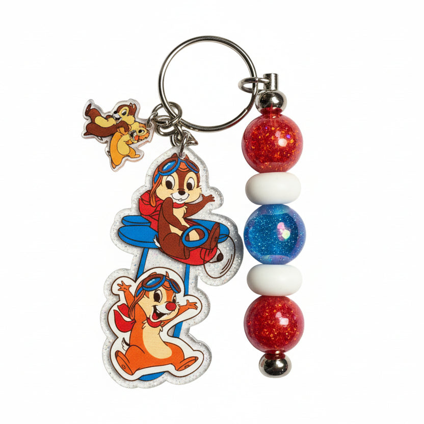 Chip & Dale Inspired Keychain