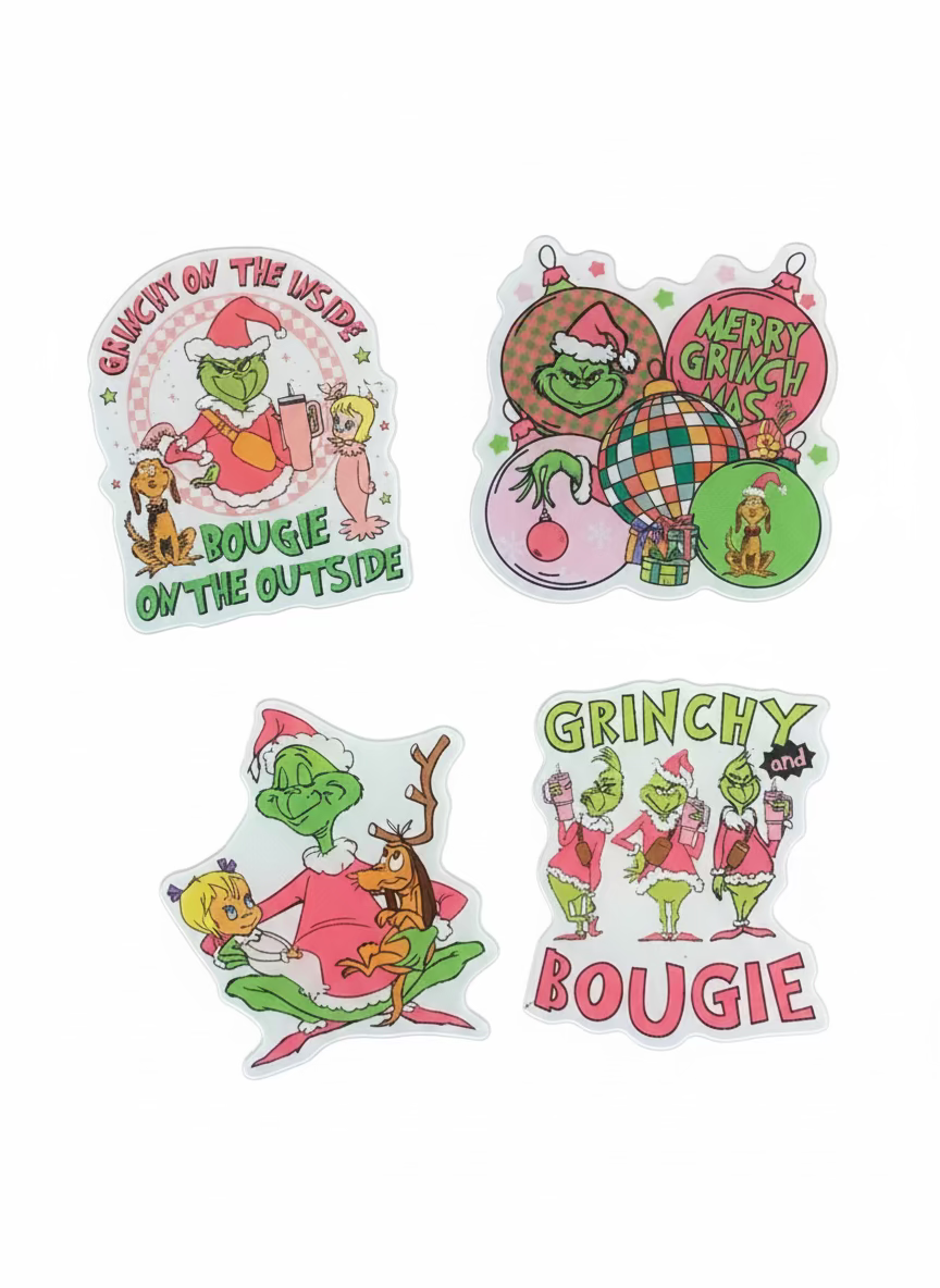 Grinch Magnet Bundle (4 magnets)