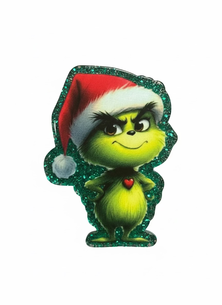 Grinch Christmas Bag Clip - Small
