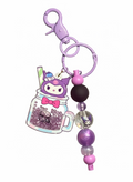 Kuromi Inspired Keychains