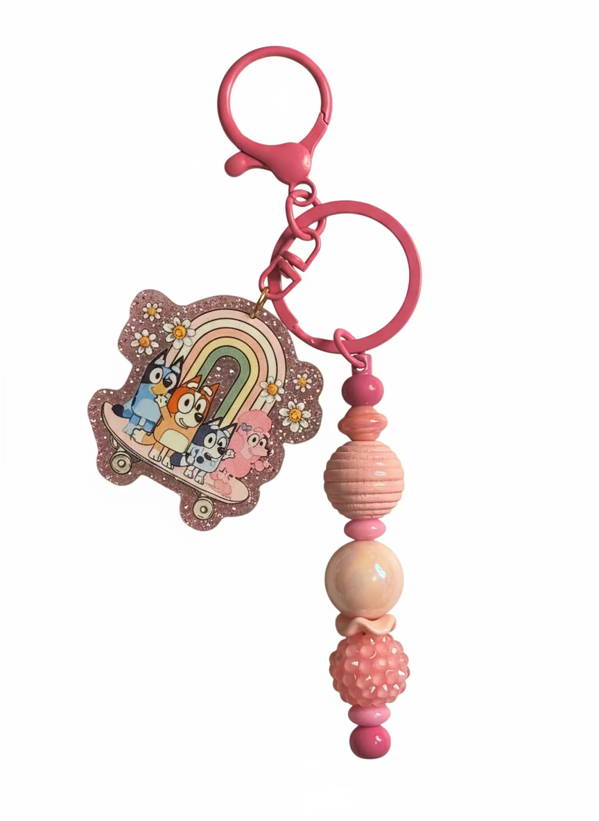 Bluey Inspired Keychains