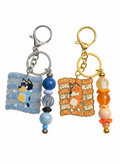 Bluey Mom and Dad Inspired Keychains