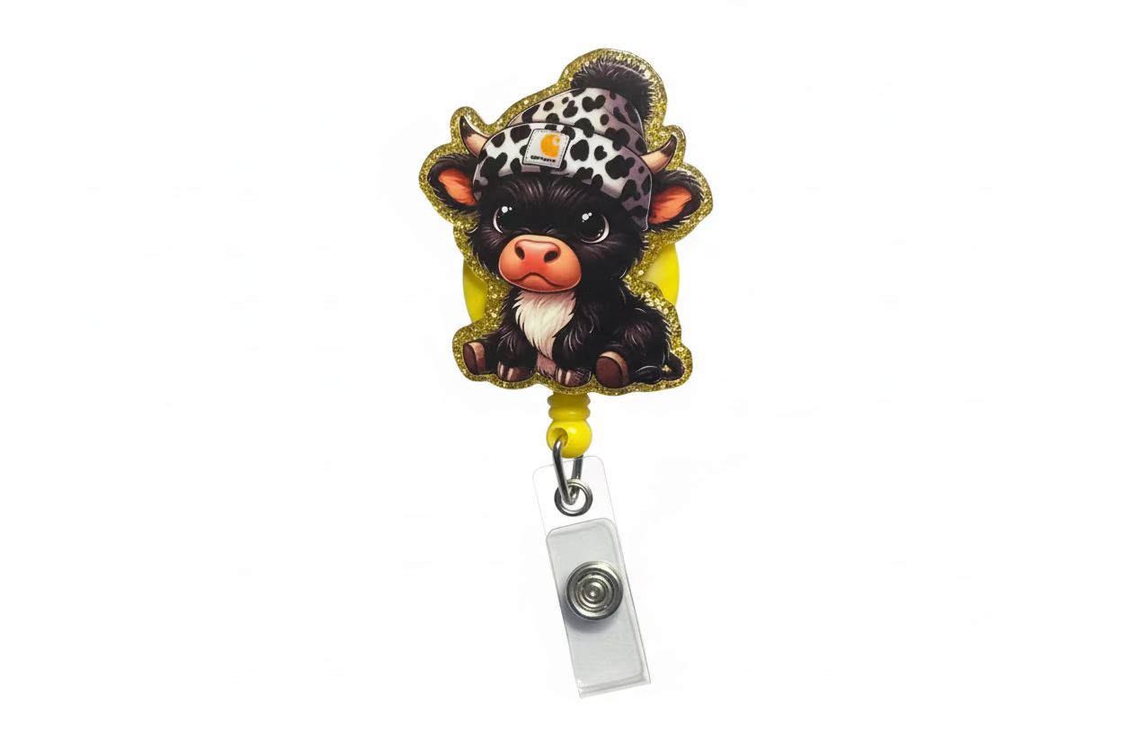 Cow Badge Reel