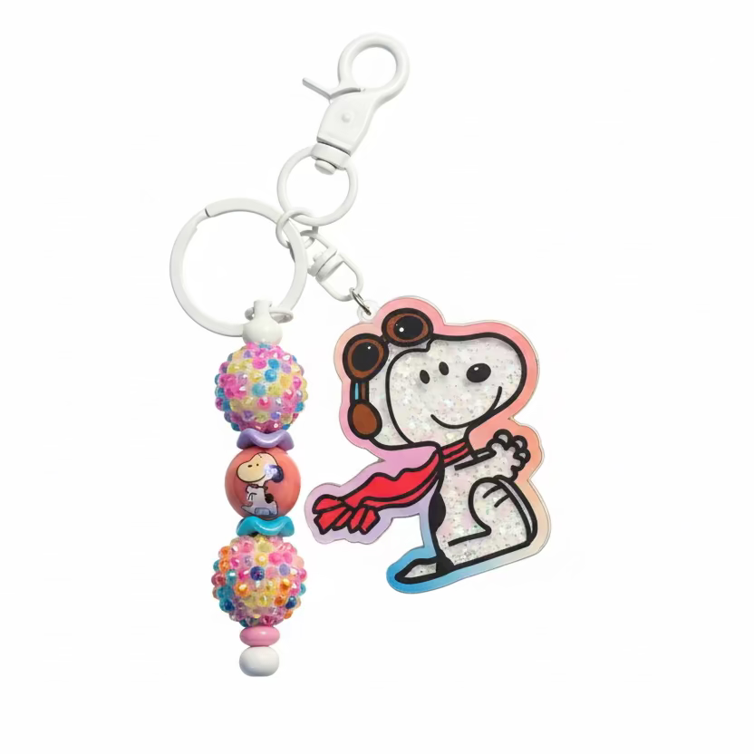 Snoopy Inspired Keychain