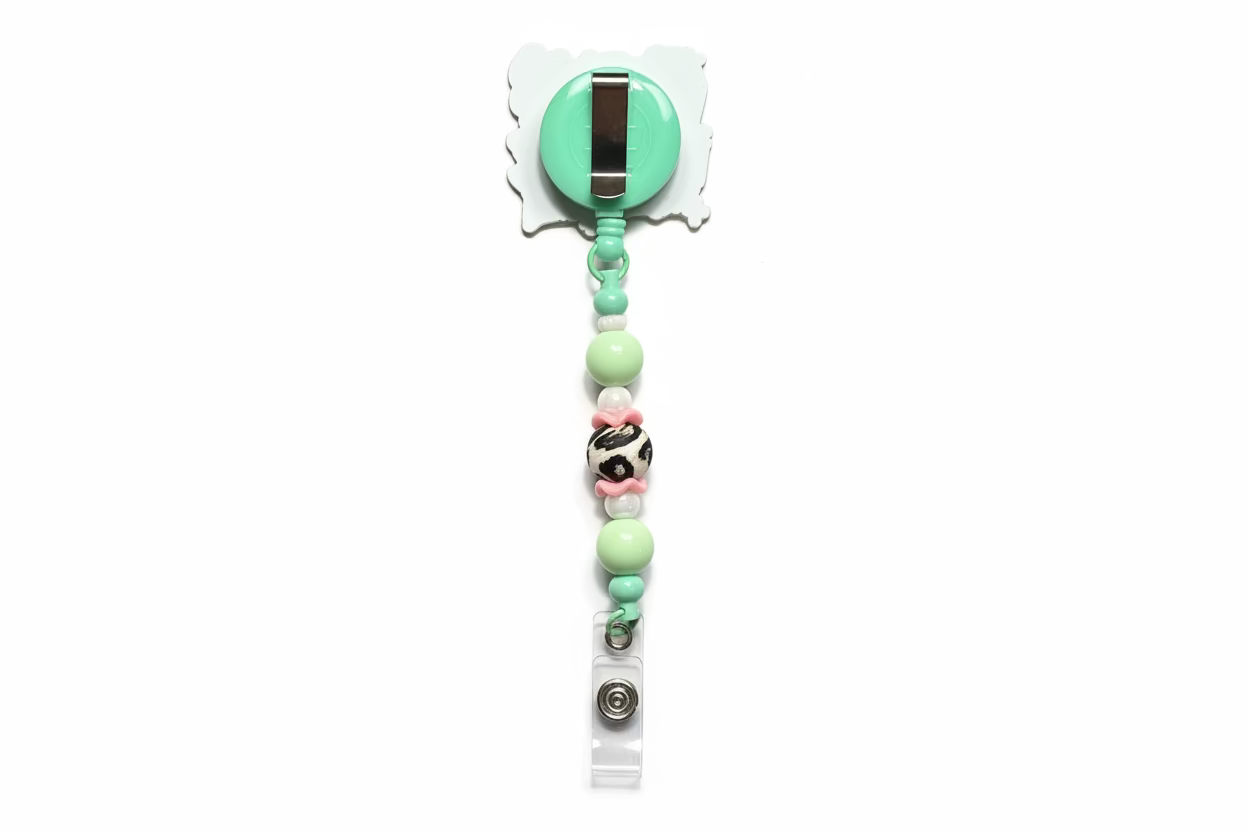 Physicians Assistant Beaded Badge Reel
