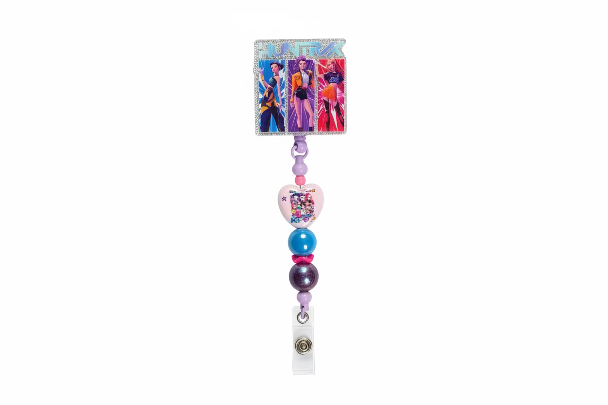 K-Pop Demon Hunters Inspired Badge Reel
