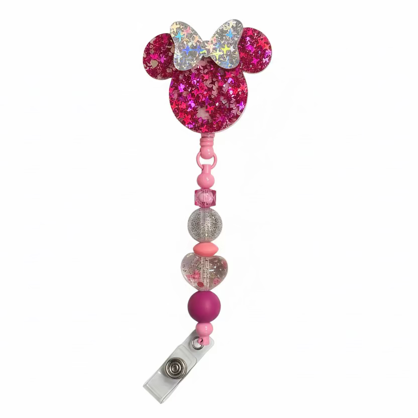 Minnie Mouse Inspired Badge Reels