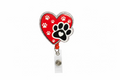 Paw Print Badge Reel