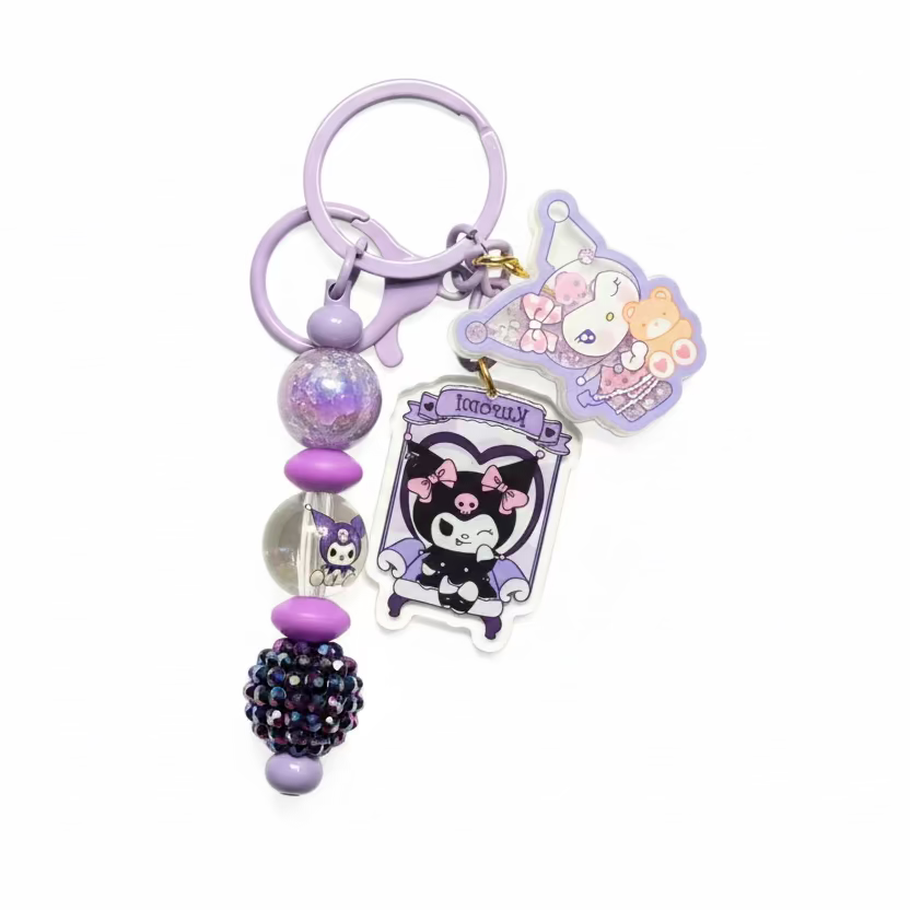 Kuromi Inspired Keychains
