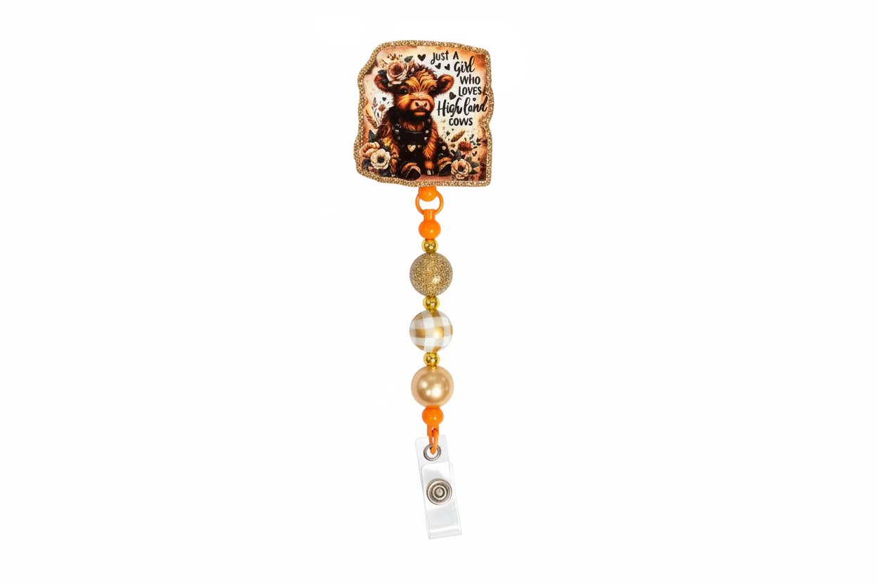 Highland Cow Badge Reel