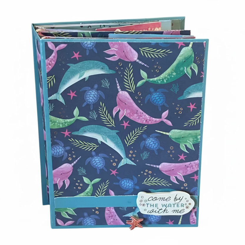 Ocean Inspired Mini Scrapbook
