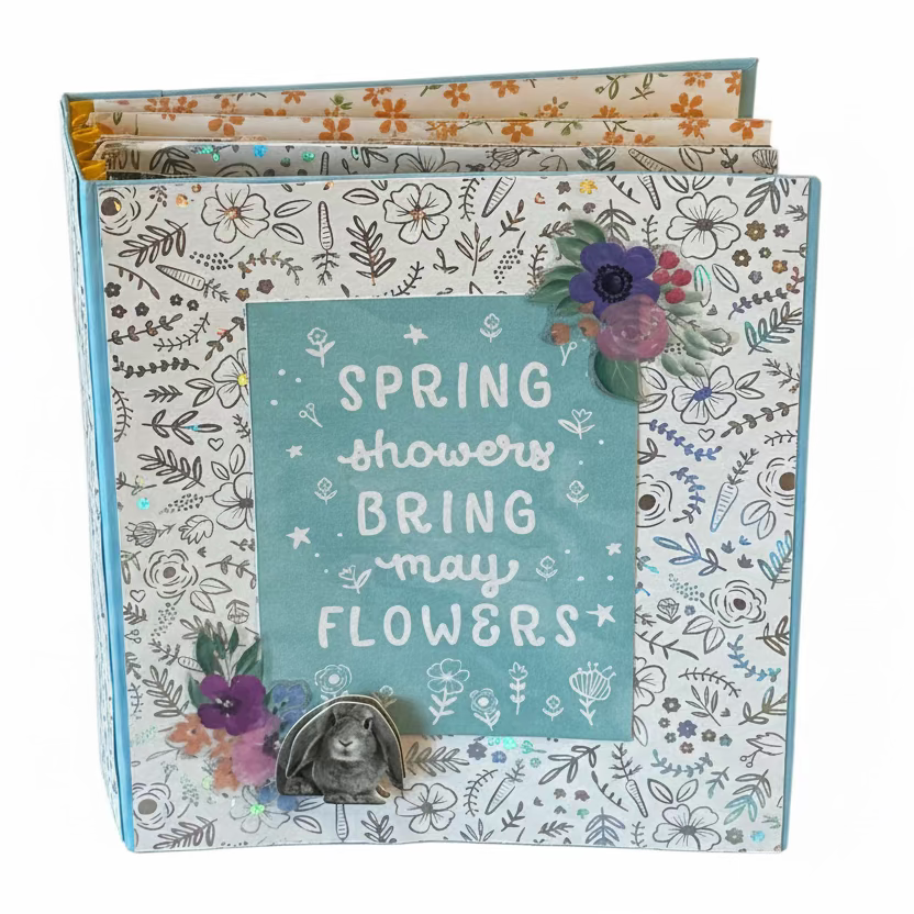 Spring Inspired Mini Scrapbook