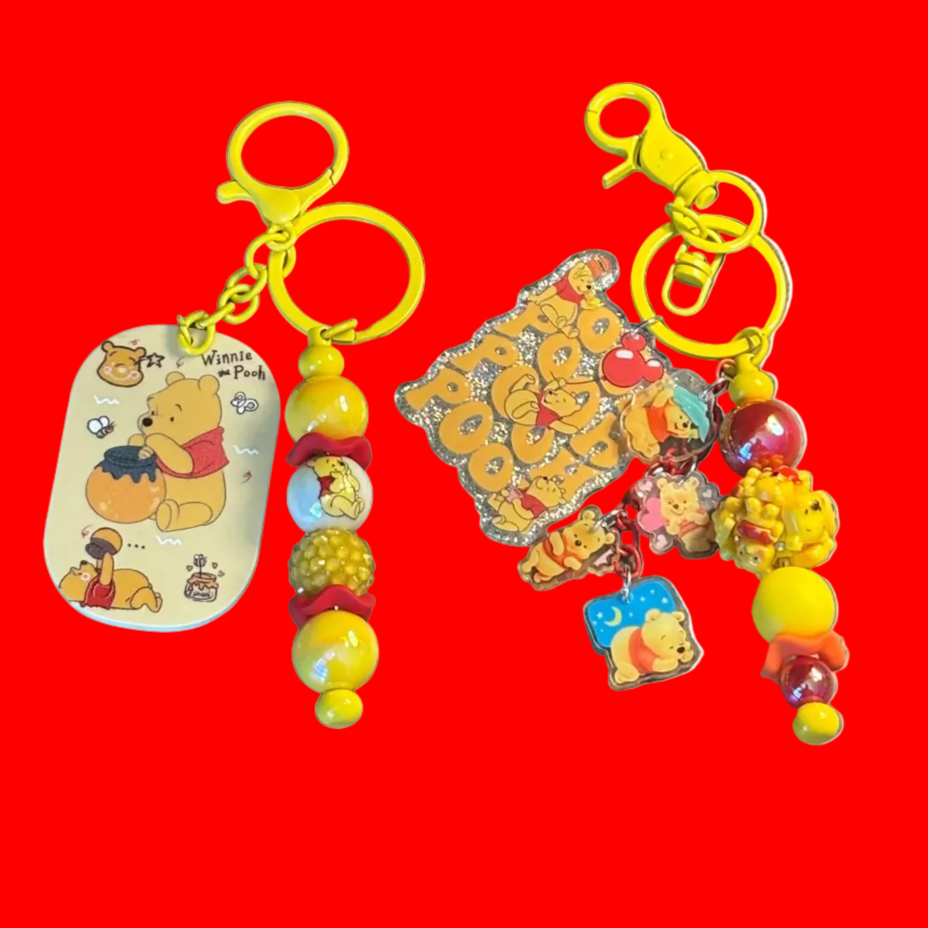 Winnie the Pooh Inspired Keychains