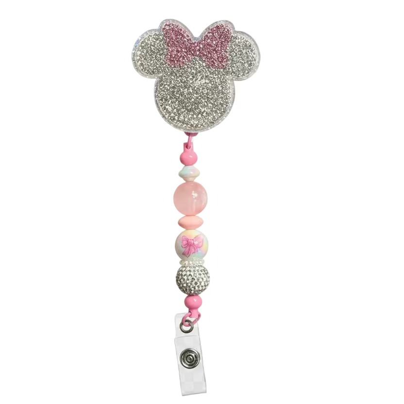 Minnie Mouse Inspired Badge Reels