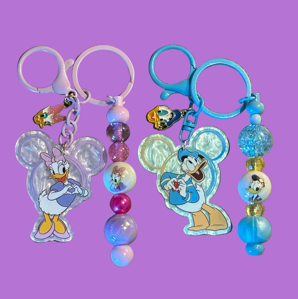 Donald and Daisy Couples Inspired Keychain