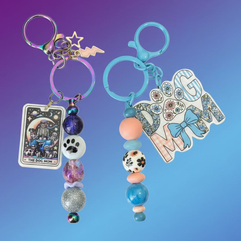 Dog Mom Keychains