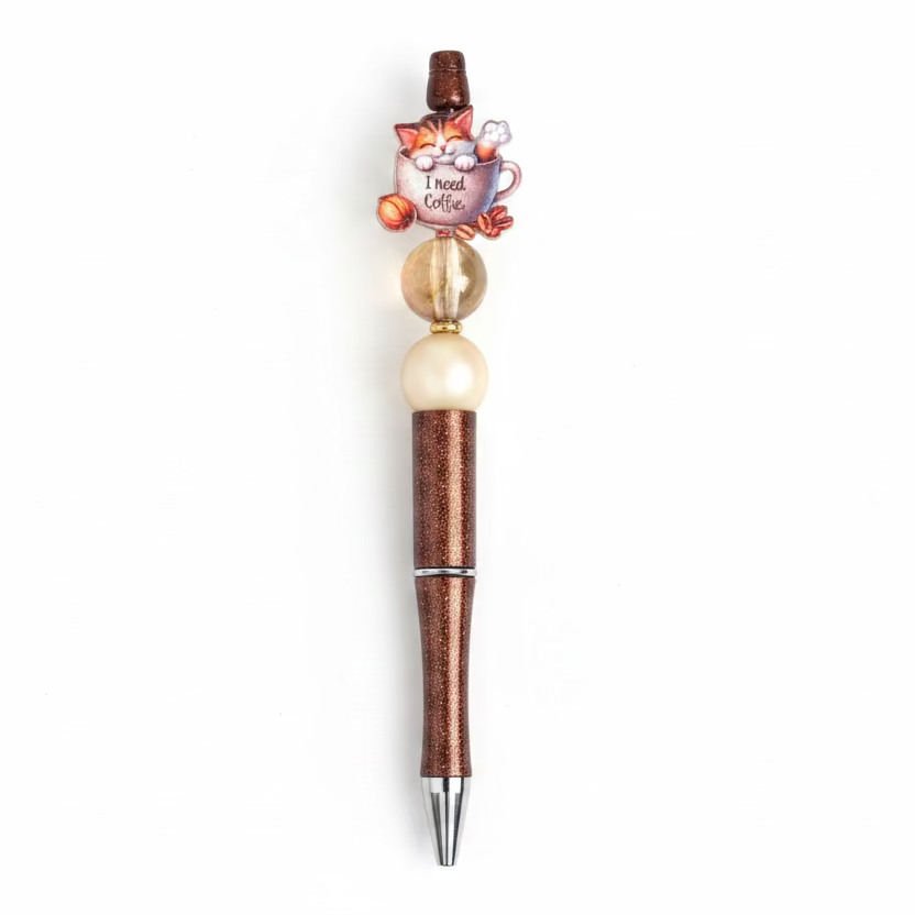 I Need Coffee Cat Pen