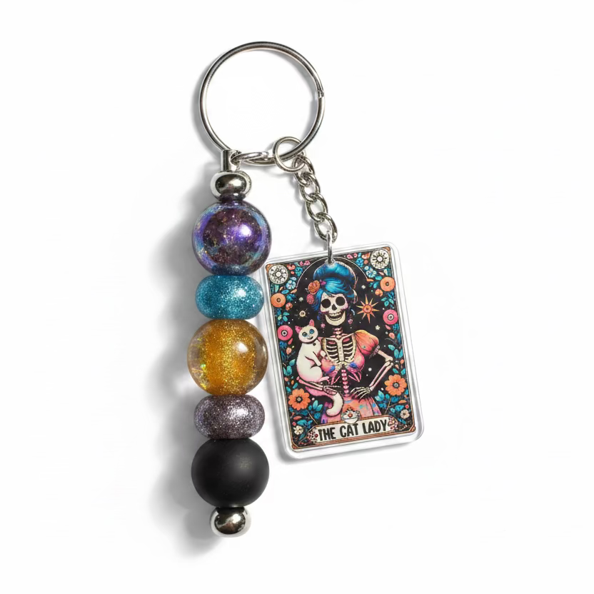 Cat Mom Keychain