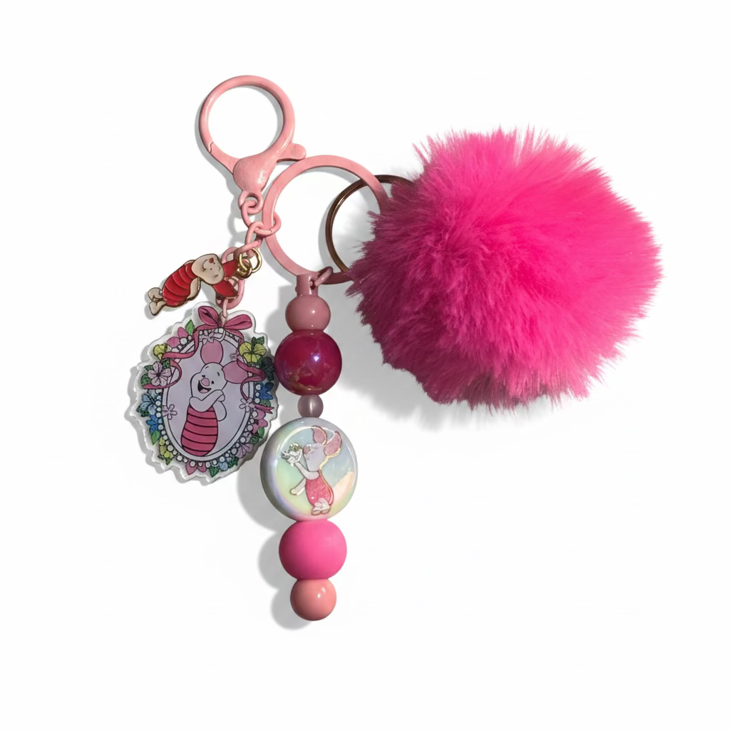 Piglet Inspired Keychain