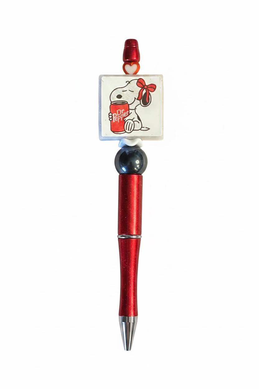 Snoopy with Dr. Pepper Pen