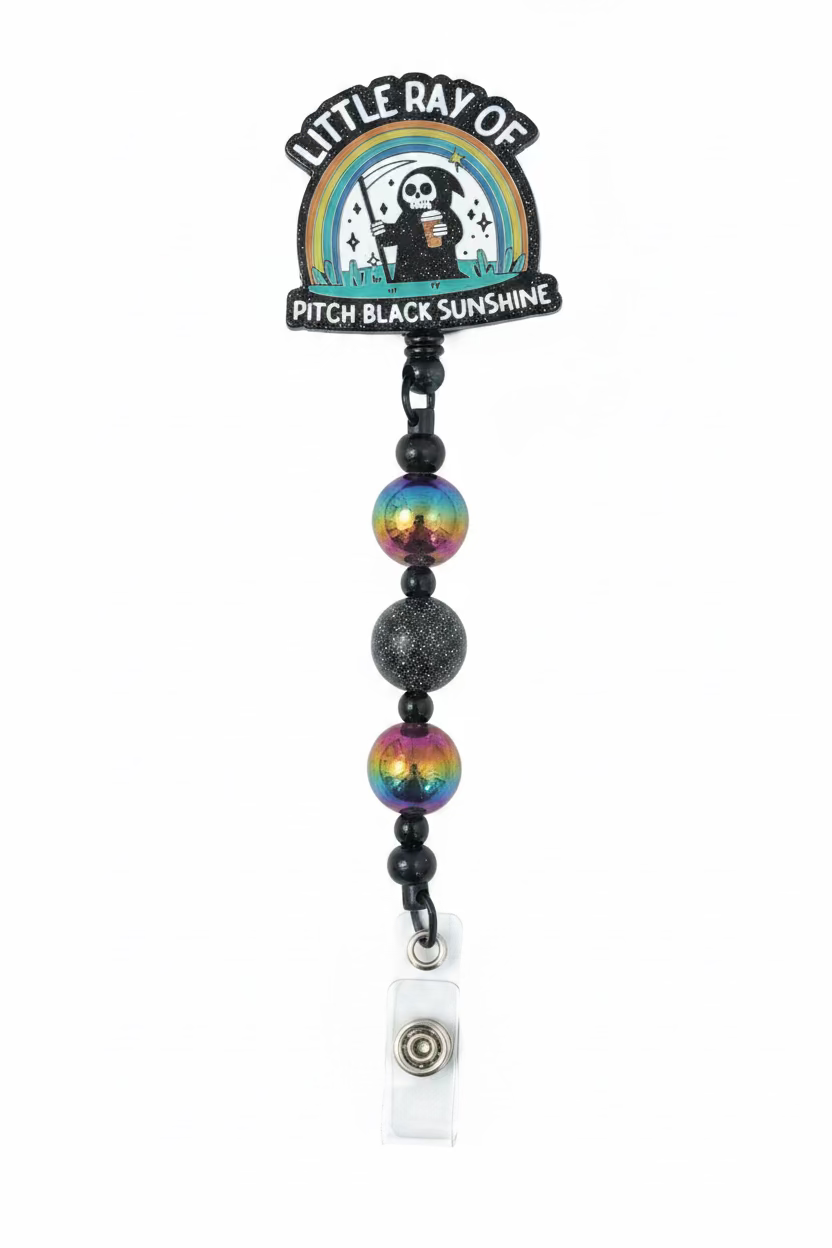 Little Ray Of Pitch Black Sunshine Badge Reel