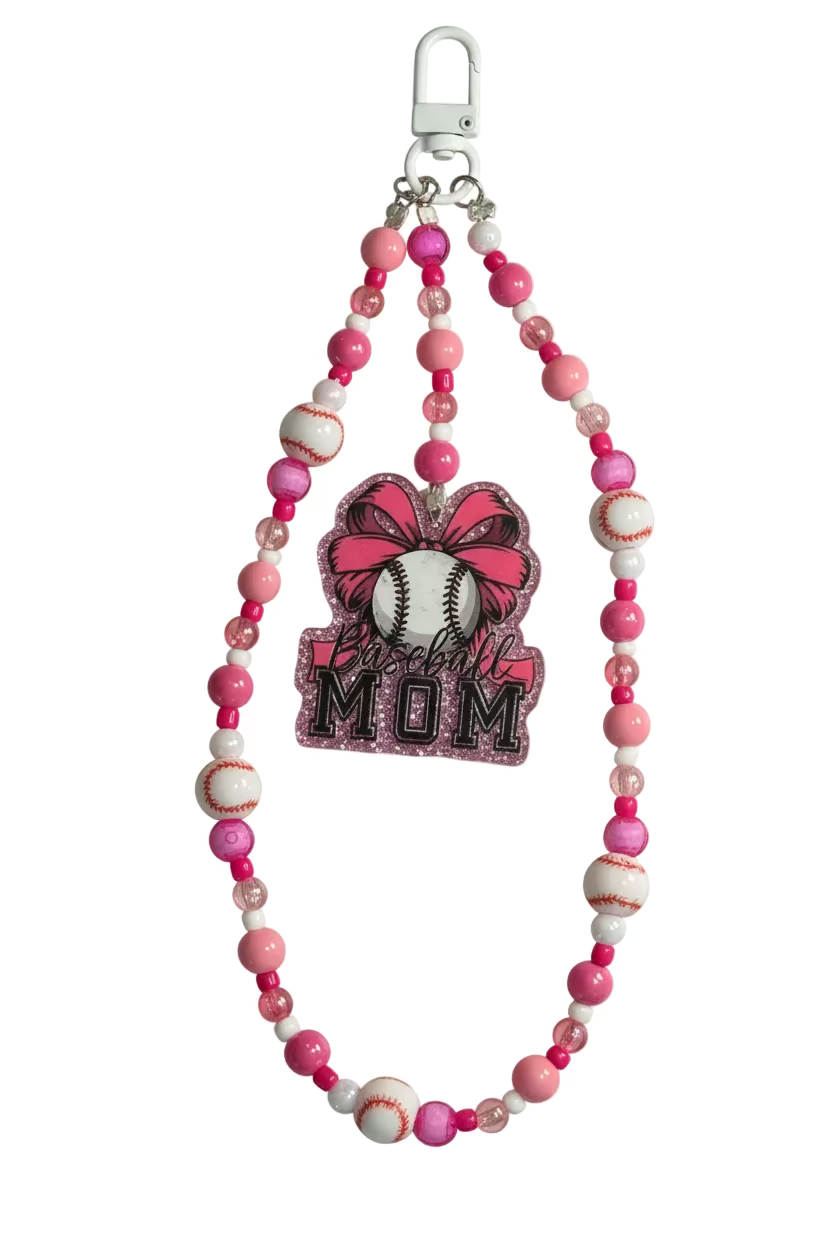 Baseball Mom Bag Charm