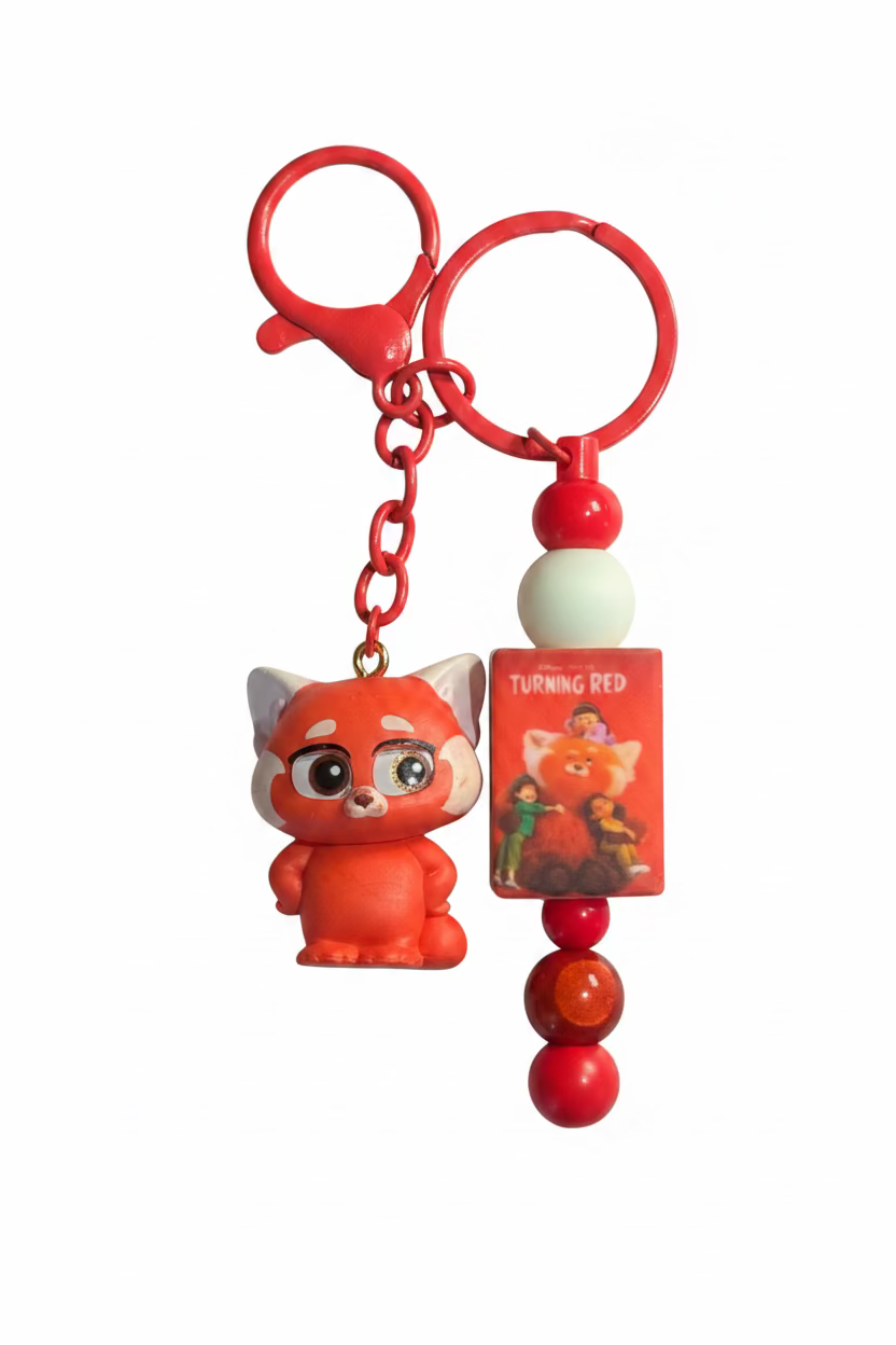 Turning Red Inspired Keychain