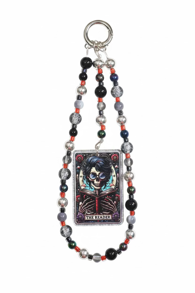 The Reader Tarot Card Bag Charm