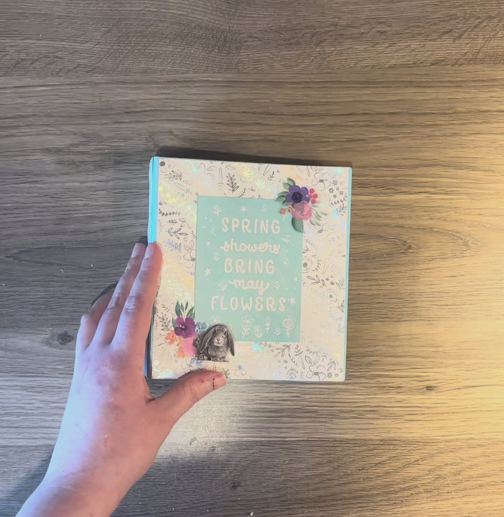 Spring Inspired Mini Scrapbook