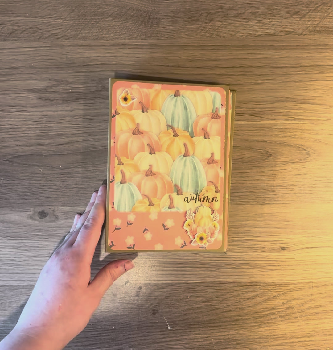 Fall Inspired Mini Scrapbook